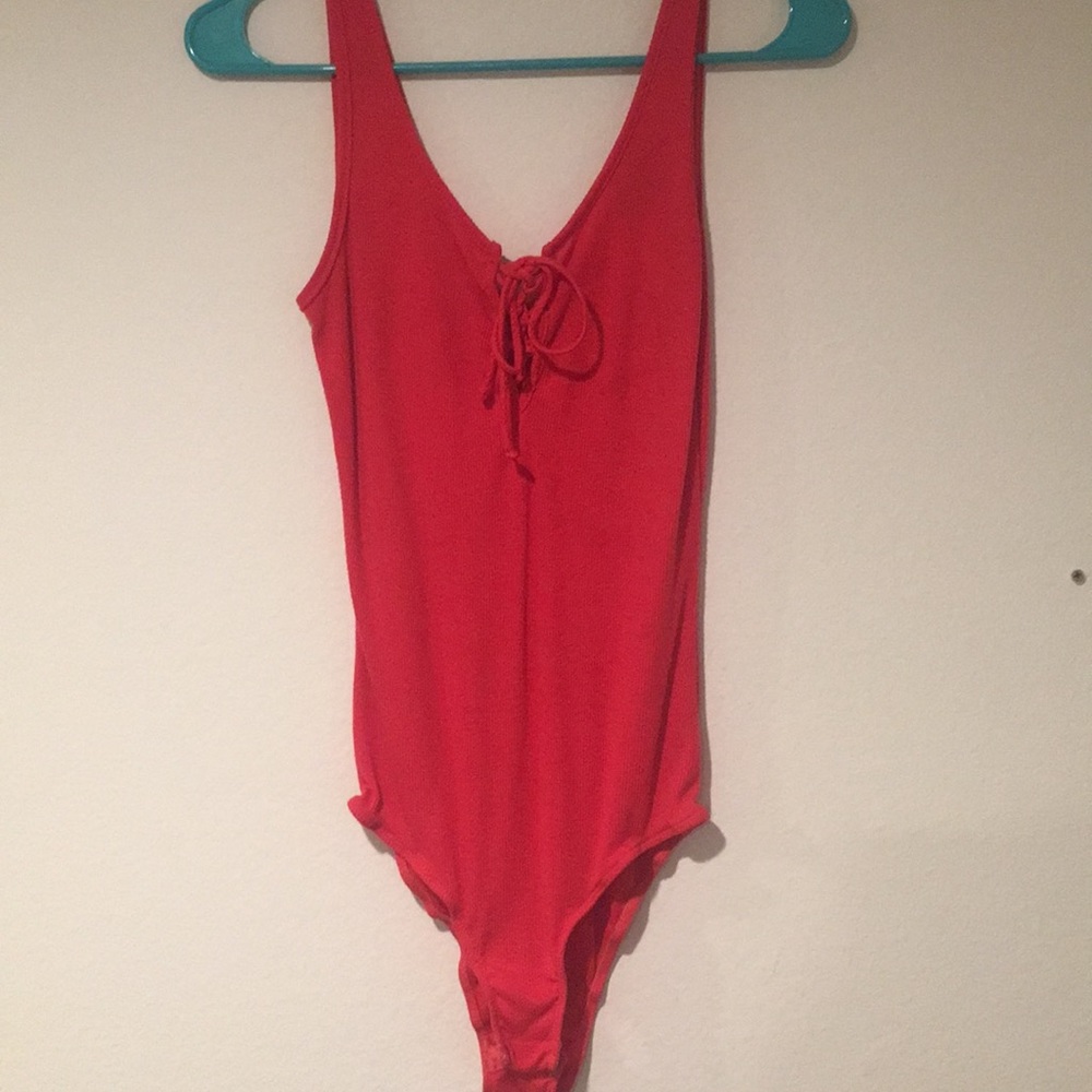 Pink body suit!